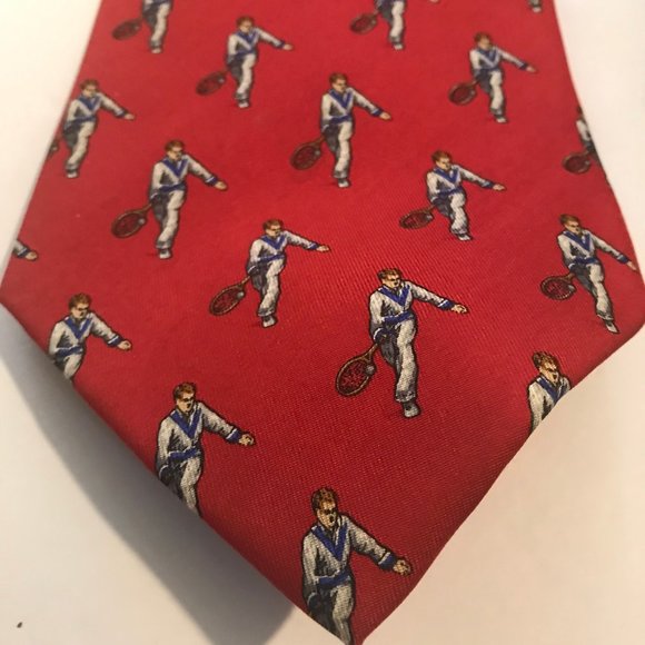 Two tennis themed neckties- ralph lauren{polo} and alynn neckwear like new - Picture 3 of 5